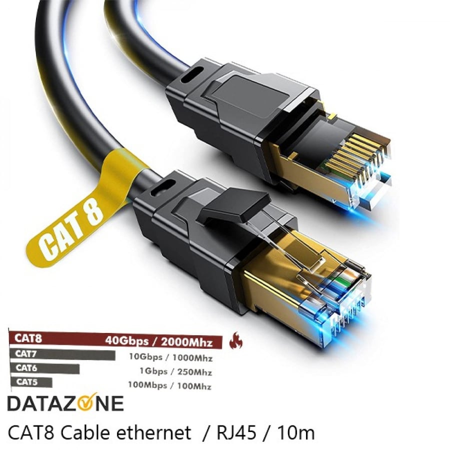 كيبل كات 8 ايثرنت بطول 10متر العاب cat8 cable ethernet 10m gaming