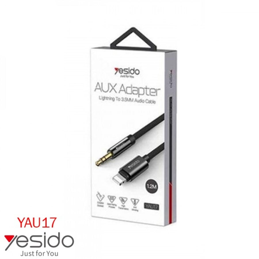 YAU17 / Earphone connector with iPhone port, length 1.2 meters