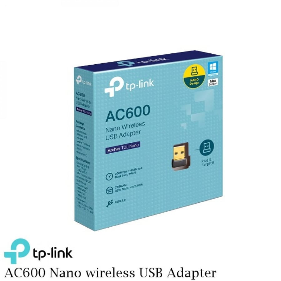 archer T2U Nano محول ومقوي شبكة لاسلكي نانو لتسريع و تقوية الواي فاي