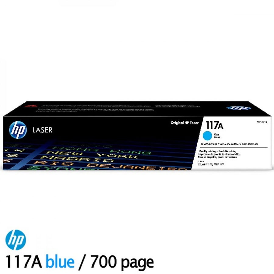 حبر ليزر حبر طابعة HP الأصلي ازرق CYAN 117A Tonnet laserjet الاحساء