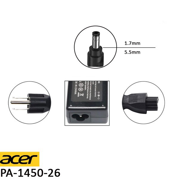 شاحن لابتوب ايسر الأصلي بقوة 45 واط الاحسا Acer Charger Laptop Battery