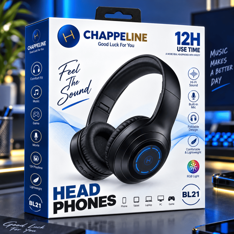 سماعة راس وايرلس كبيره chappeline head phones bl21