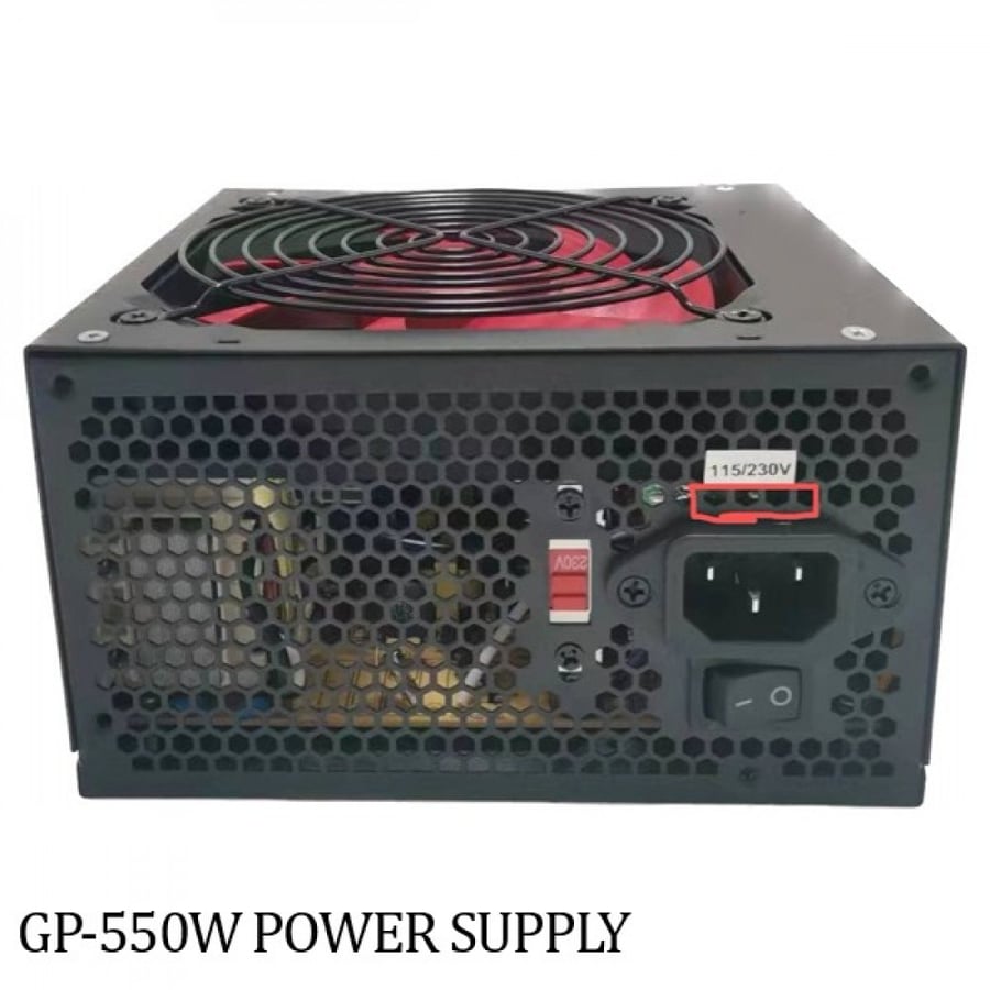 مزود طاقة بور سبلاي power supply GP550 PANDA 120mm fan 50-60HZ ATX