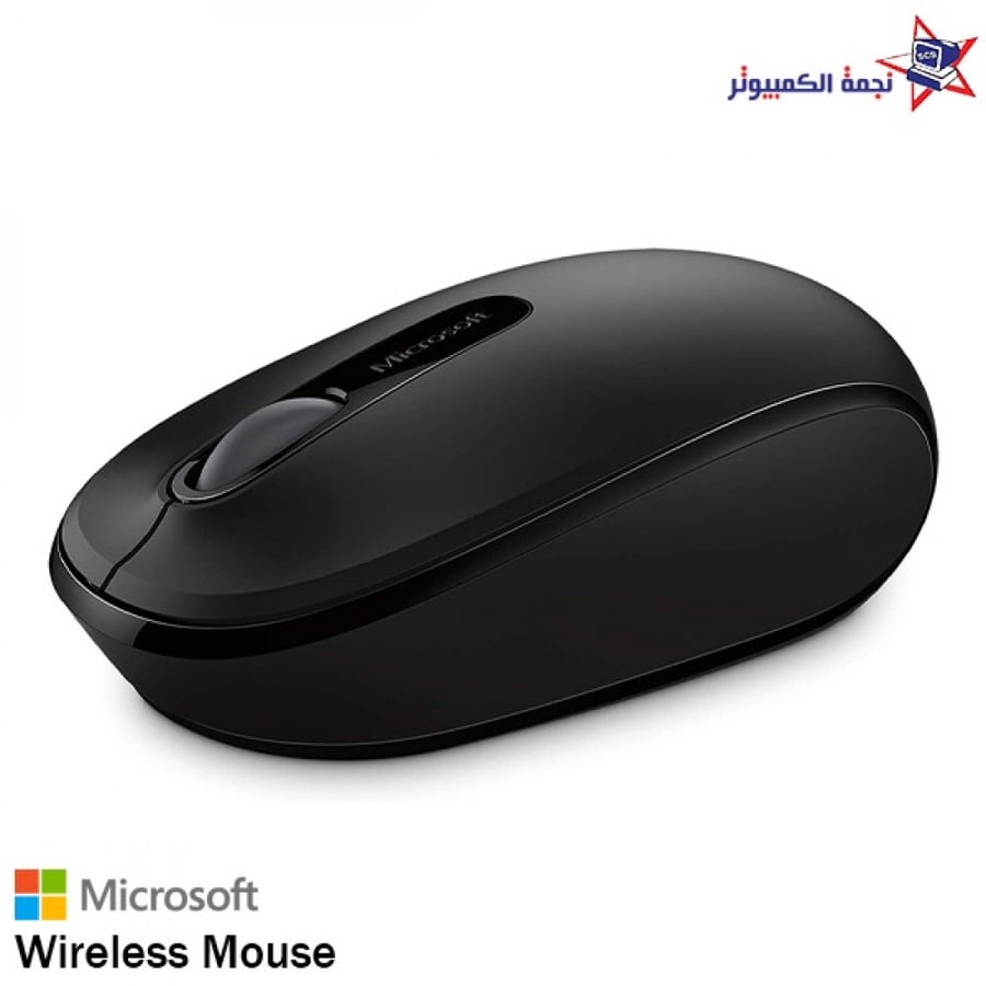 وايرلس ماوس wireless mouse فأرة لاسلكية الاحساء نجمة الكمبيوتر اسود