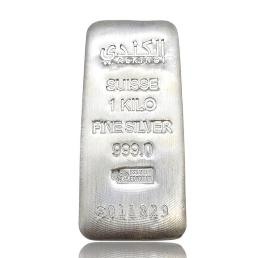 سبيكة فضة سويسري بنقاء 999 بوزن 1 كيلوغرام