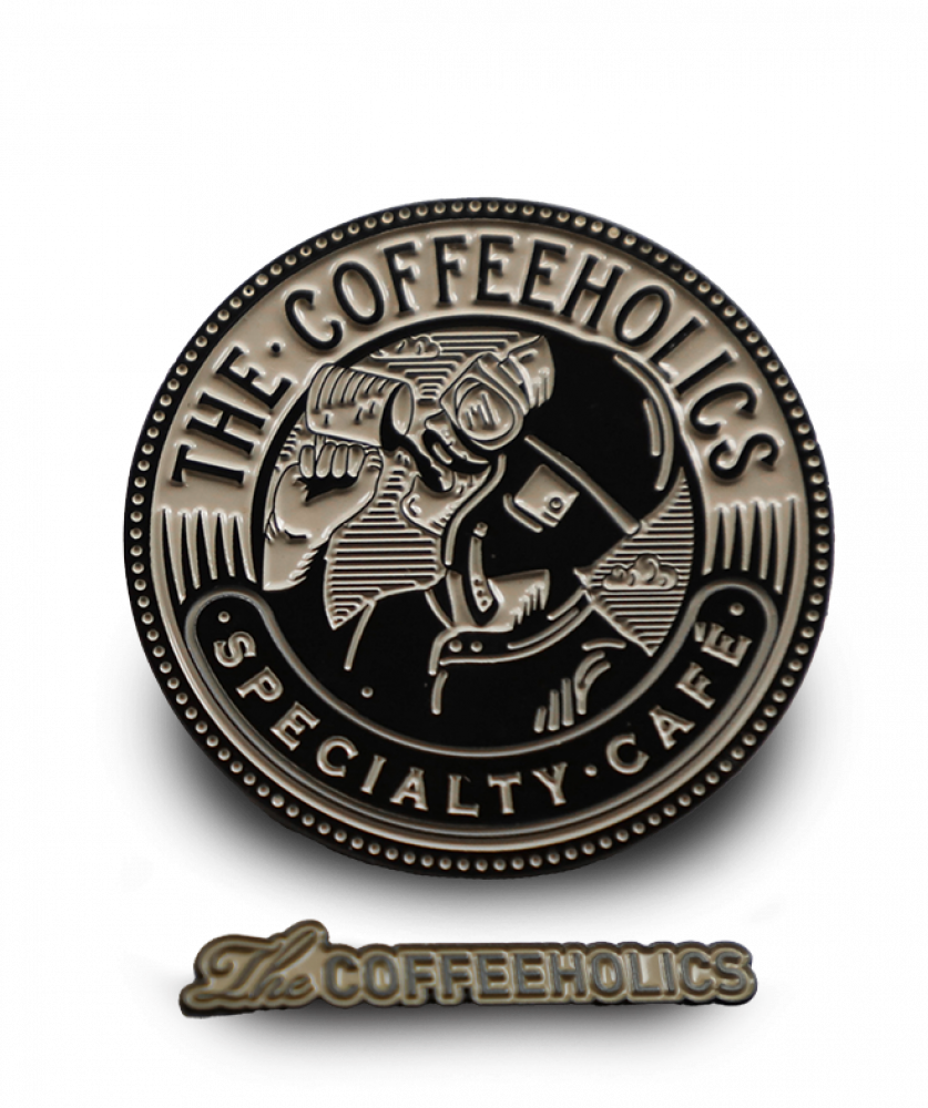 دبوس بشعار ذا كوفي هوليكس - The Coffeeholics Pin