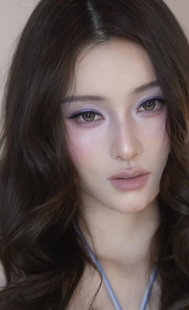 عدسات لا تتحرك بالتعاون مع وونيوق لون سويت بيج يومية Hapa Kristin Stay Pretty Kristin sweet beige