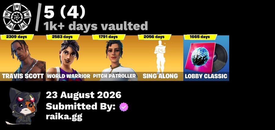 حساب فورت +112 سكن و ترافيس سكوت