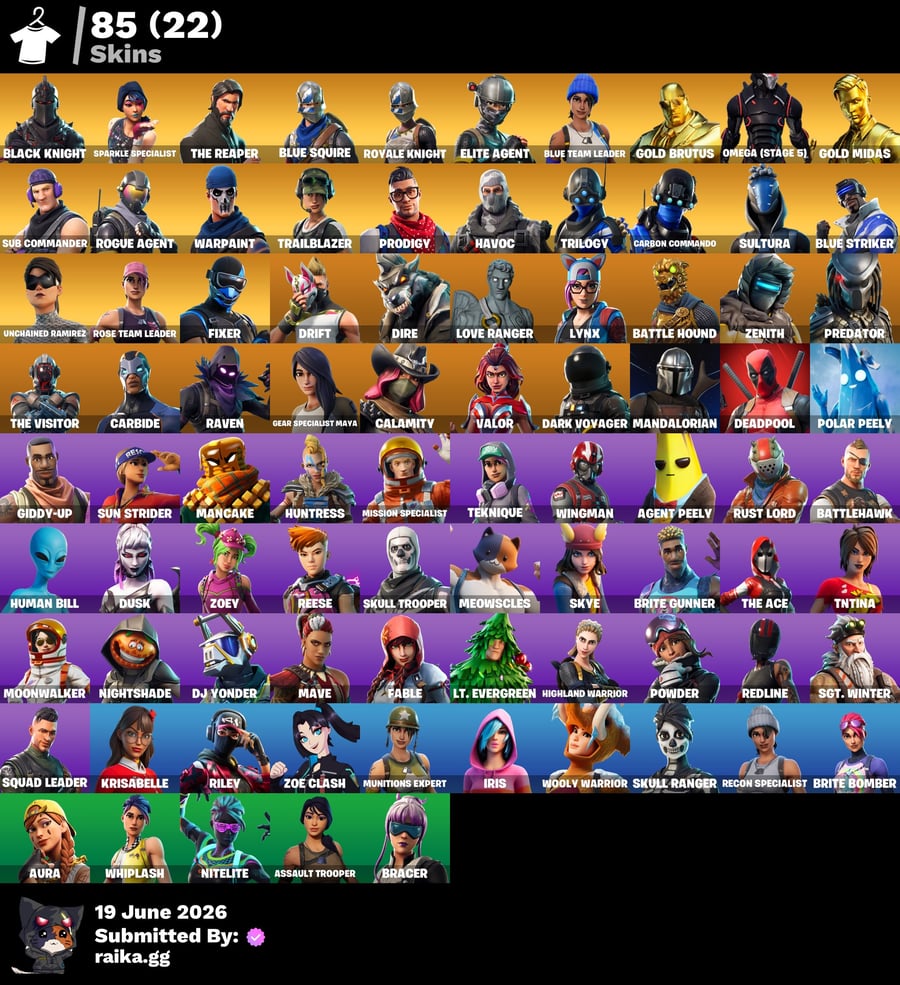 حساب فورت 85 سكن و شيطون + طور الزومبي