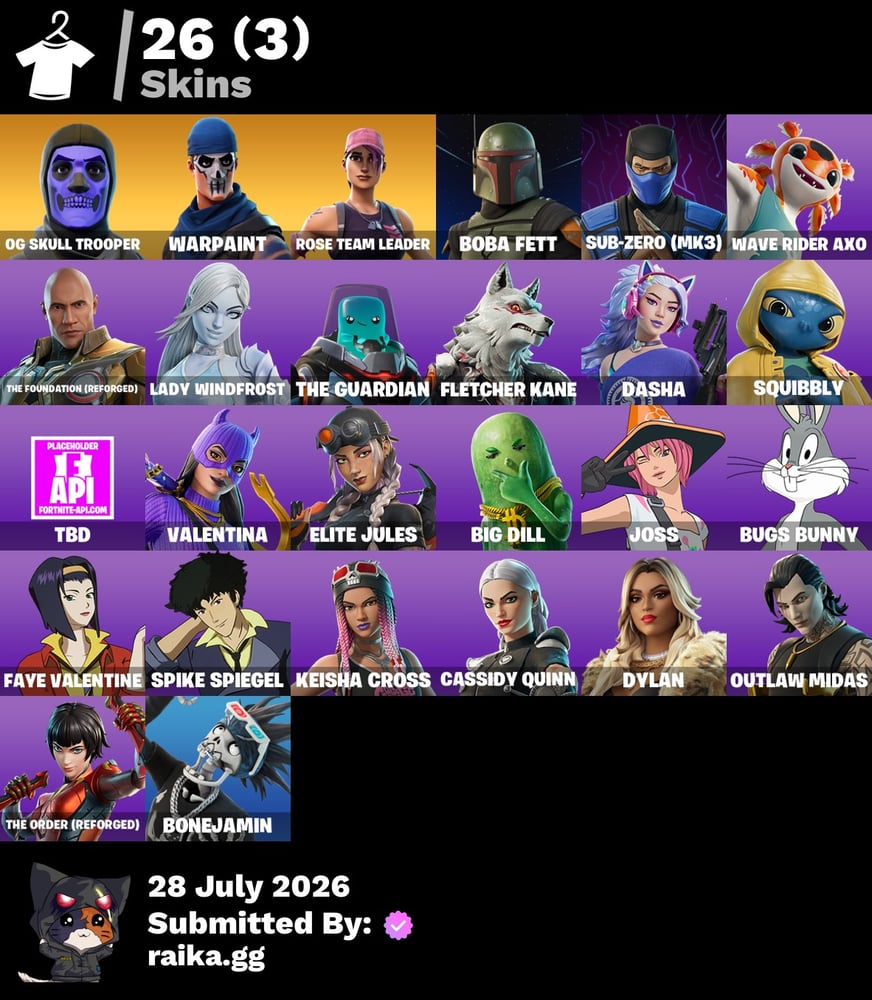 حساب فورت سكلتون البنفسجي