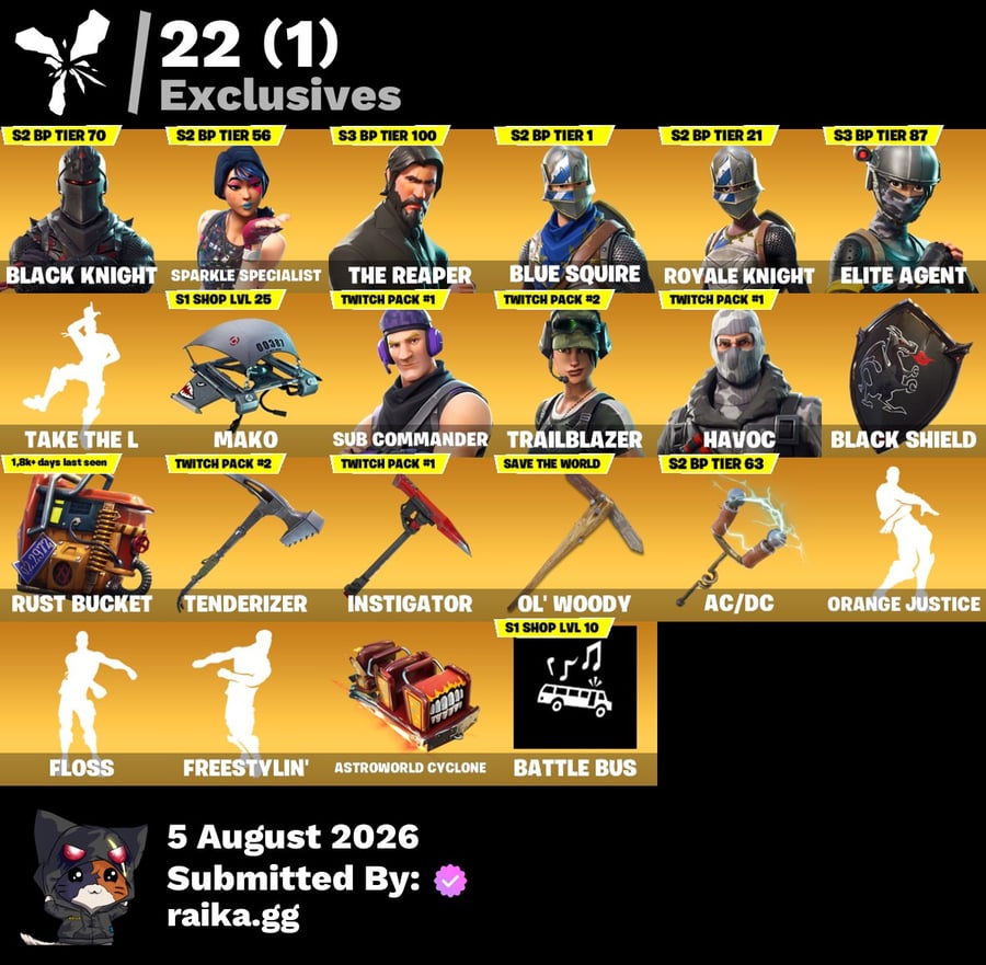 حساب فورت 50 سكن و شيطون