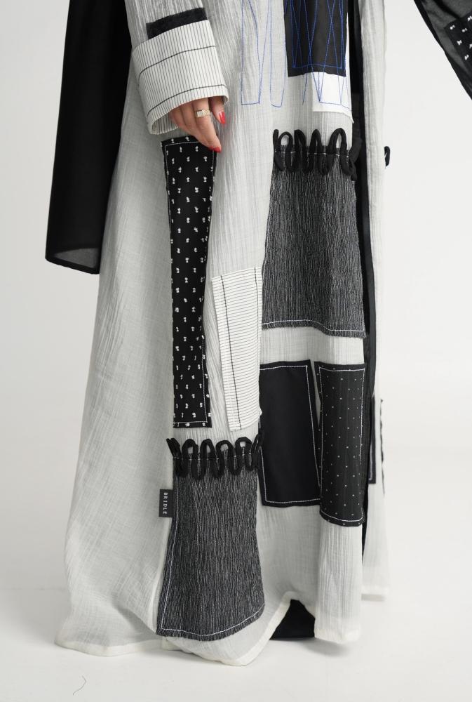 Patterned Patches White