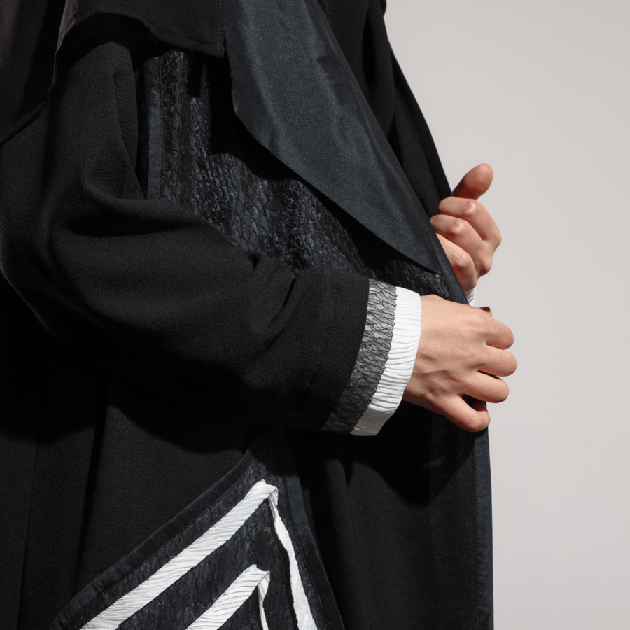 (FD) White X Black Triangle Layers