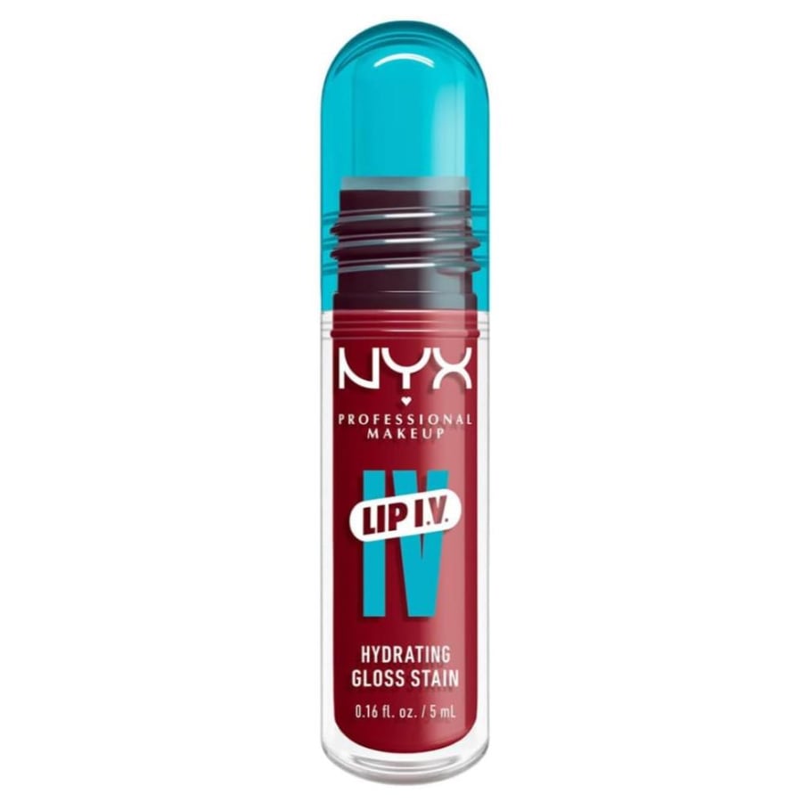 نيكس NYX -ملمع ومرطب للشفاه، يدوم حتى 12 ساعة، صبغة عالية لمسة نهائية لامعة Berry Thirsty