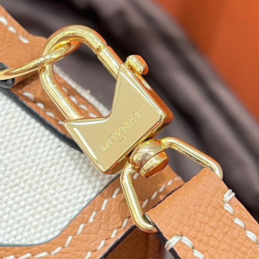 MOYANT lady mini bag off white with camel