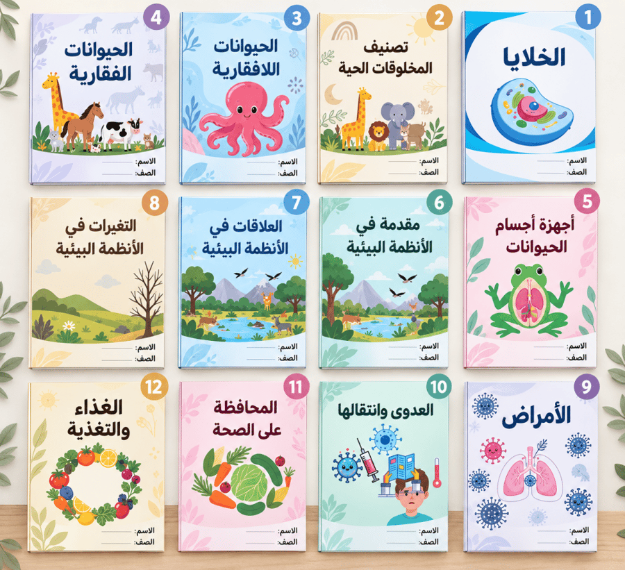 بكج جميع مطويات العلوم رابع ابتدائي