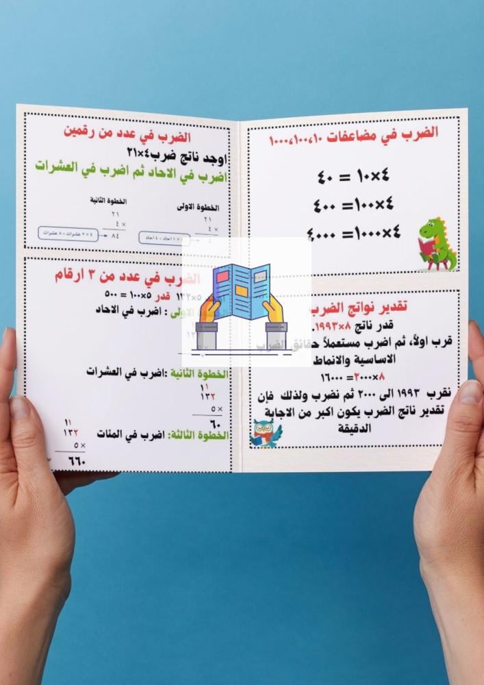 الضرب في عدد من رقم واحد
