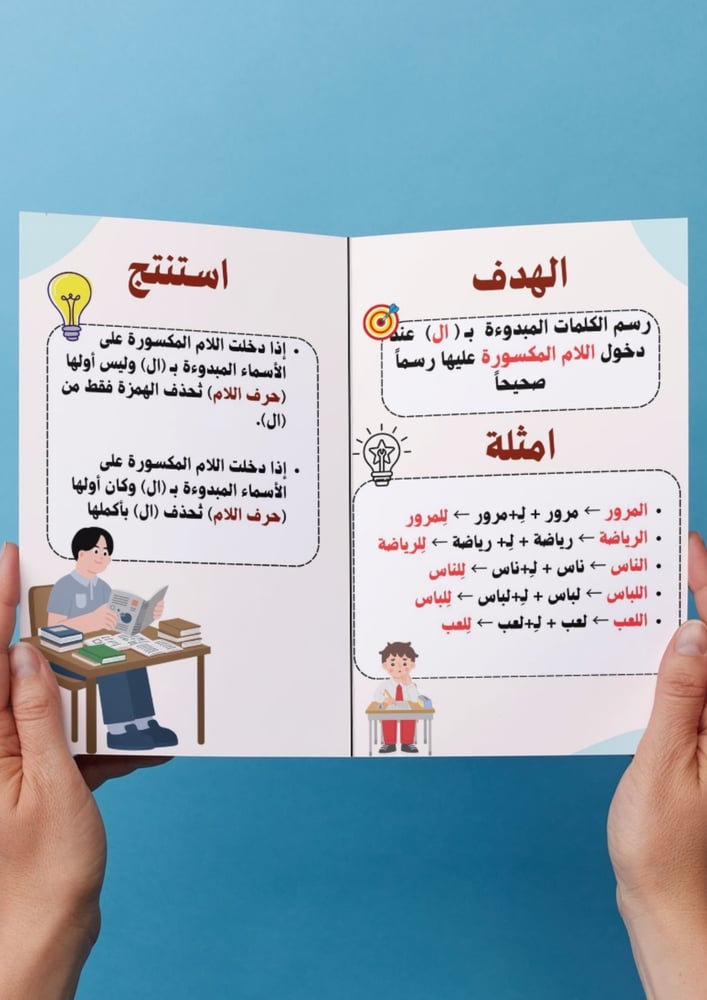 دخول  اللام المكسورة على الكلمات المبدوءة بـ ال