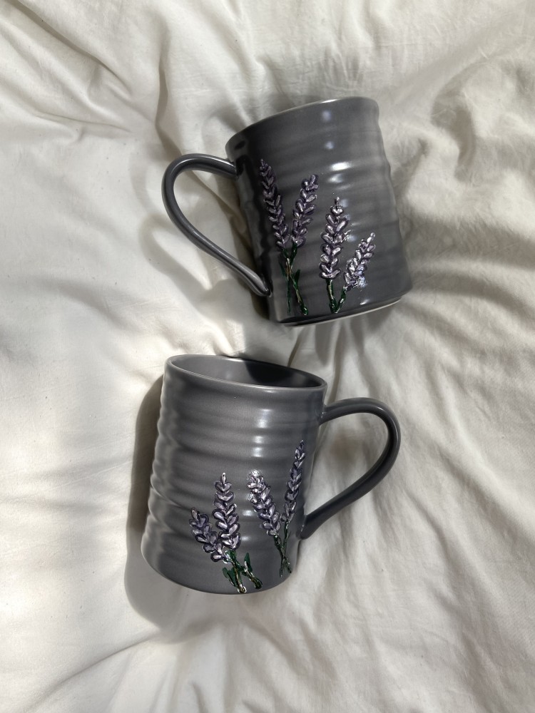 Lavender cup - خزامى - اسود