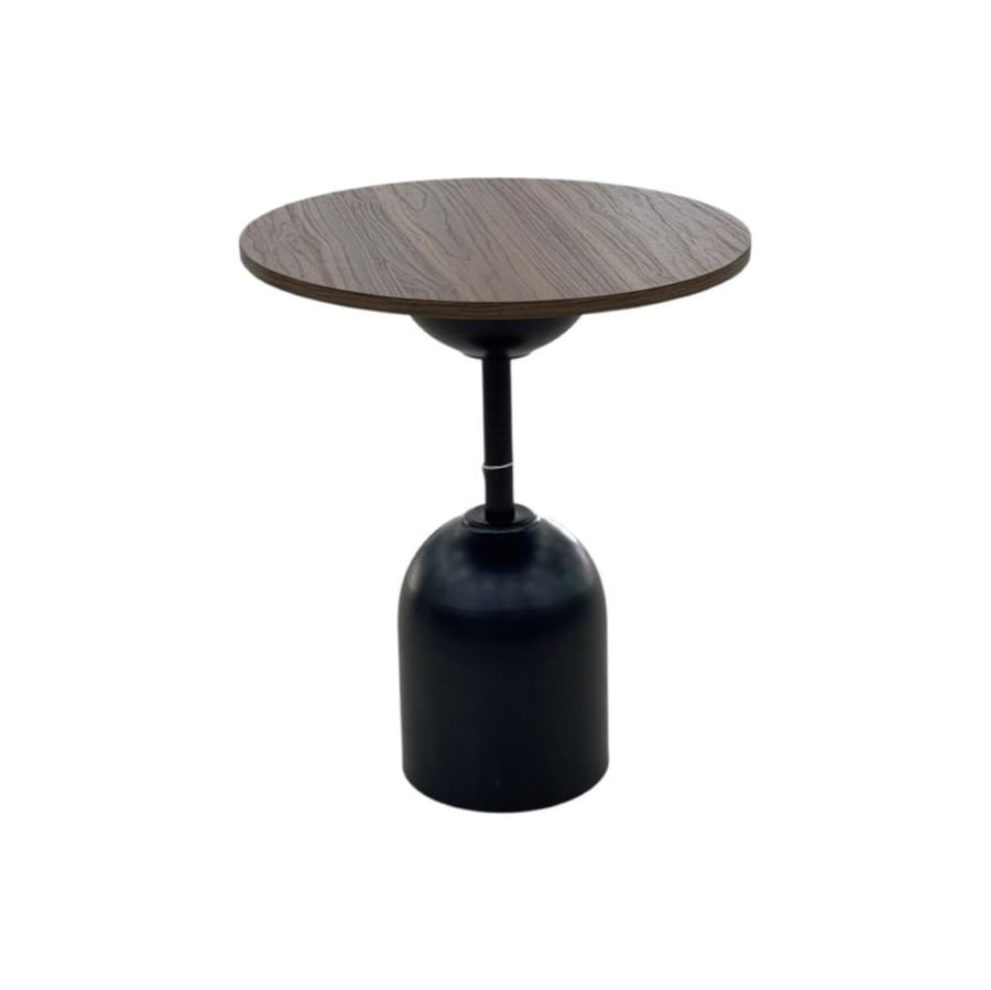 طاولة خدمة خشب قاعدة سوداء