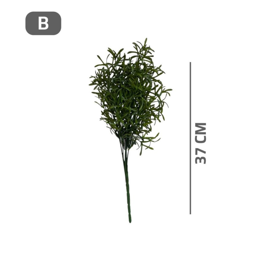 Artificial green plant 37 cm