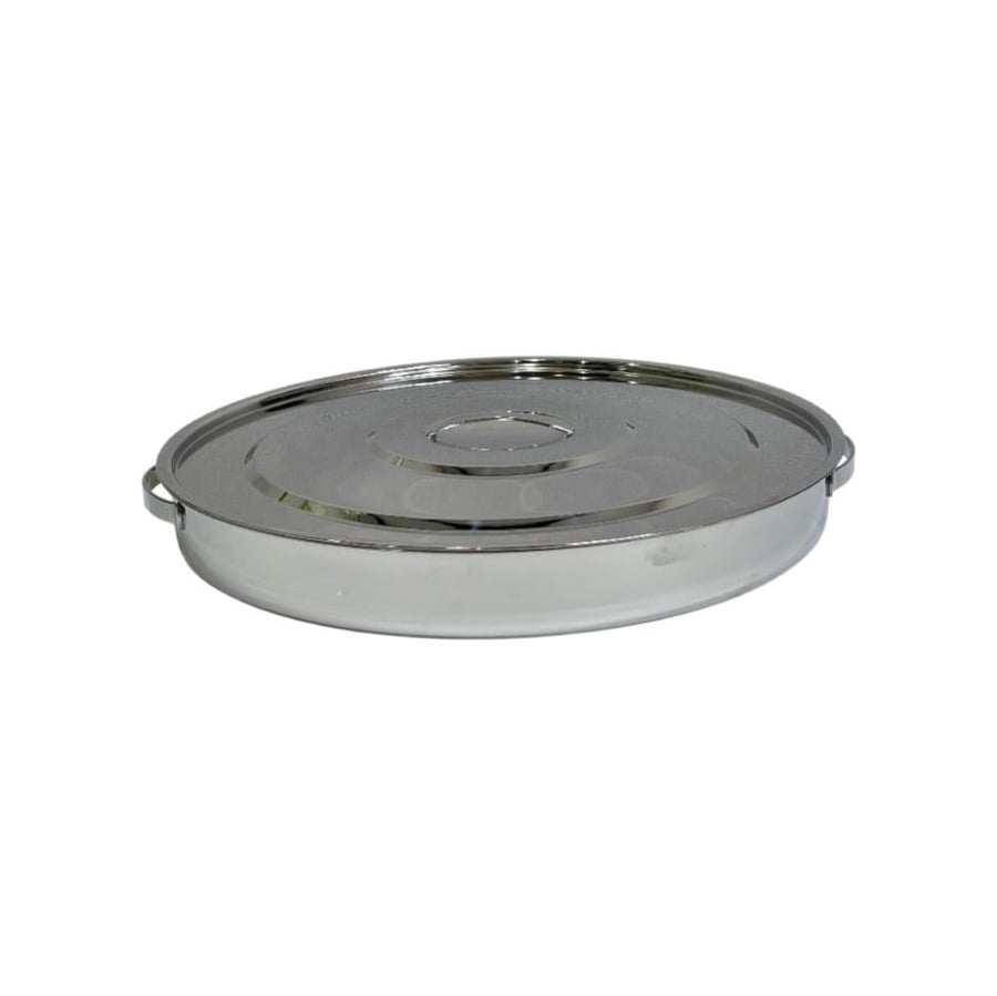 Breakfast tray set in steel