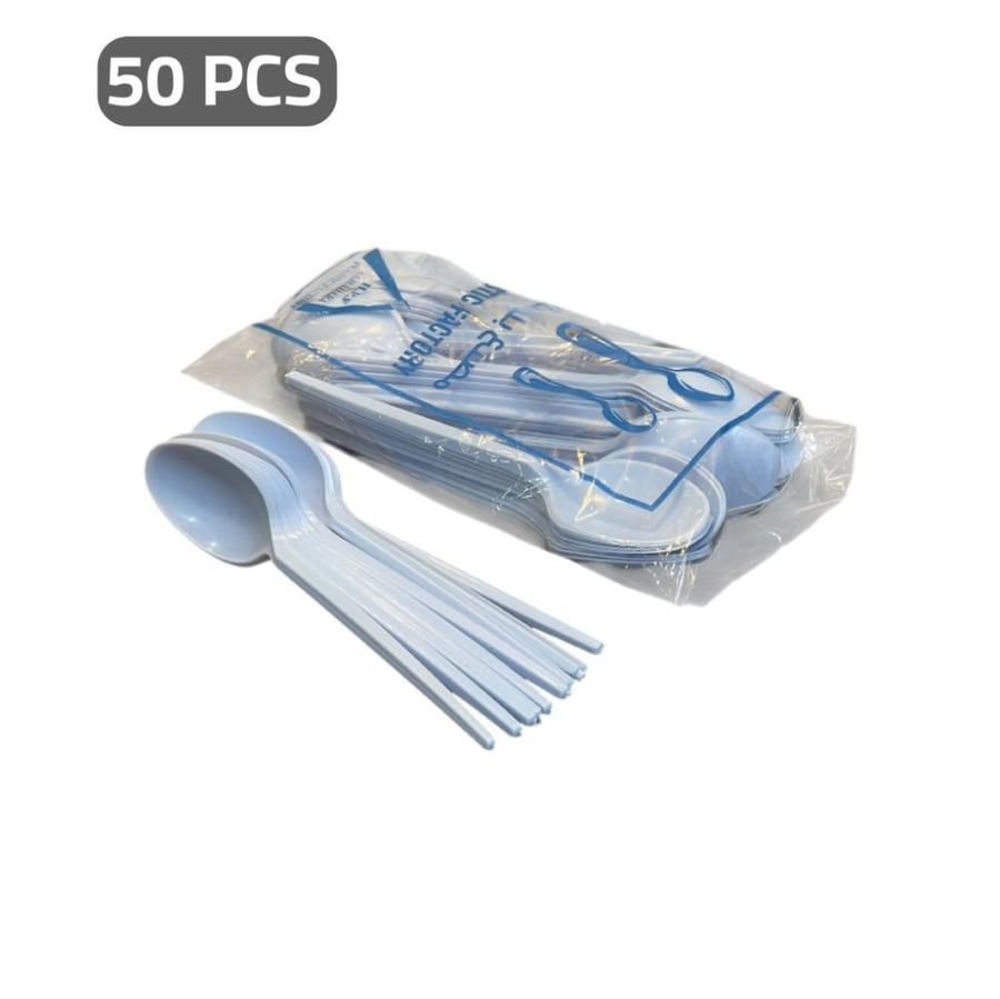 ملاعق أكل بلاستيك 50 قطعة