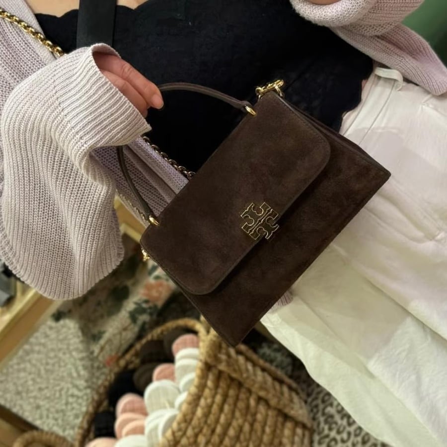 BRITTEN SUEDE TOP HANDLE