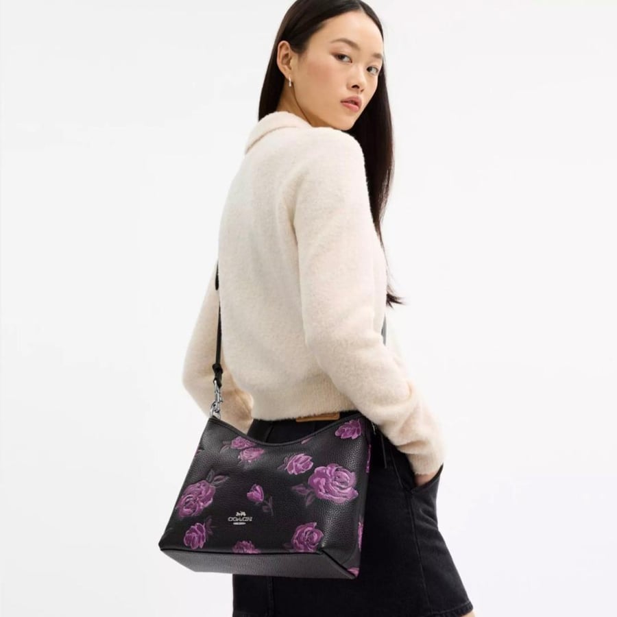 Laurel Shoulder Bag With Floral Print