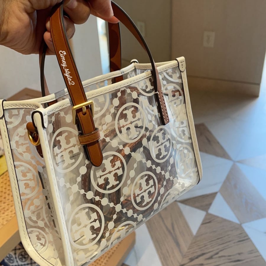 MINI T MONOGRAM CLEAR TOTE