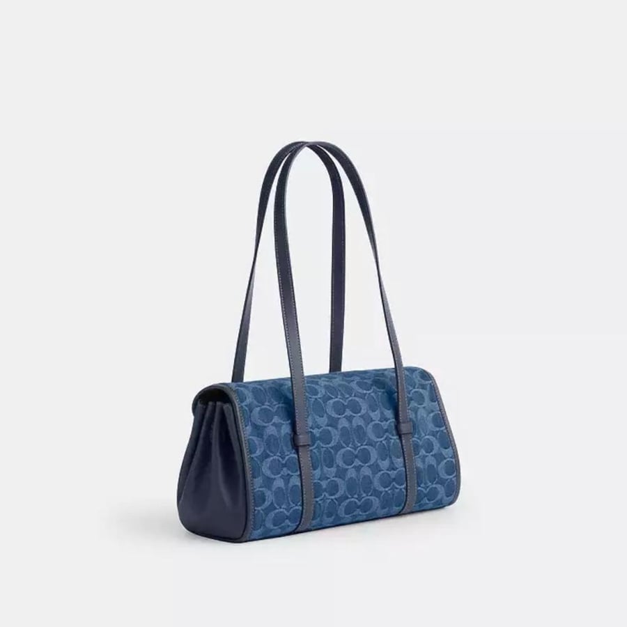 Bridget Flap Shoulder Bag In Signature Denim