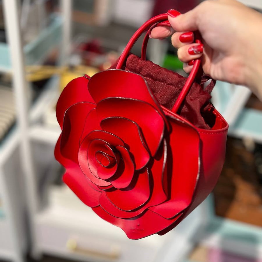Flora 3D Rose Crossbody