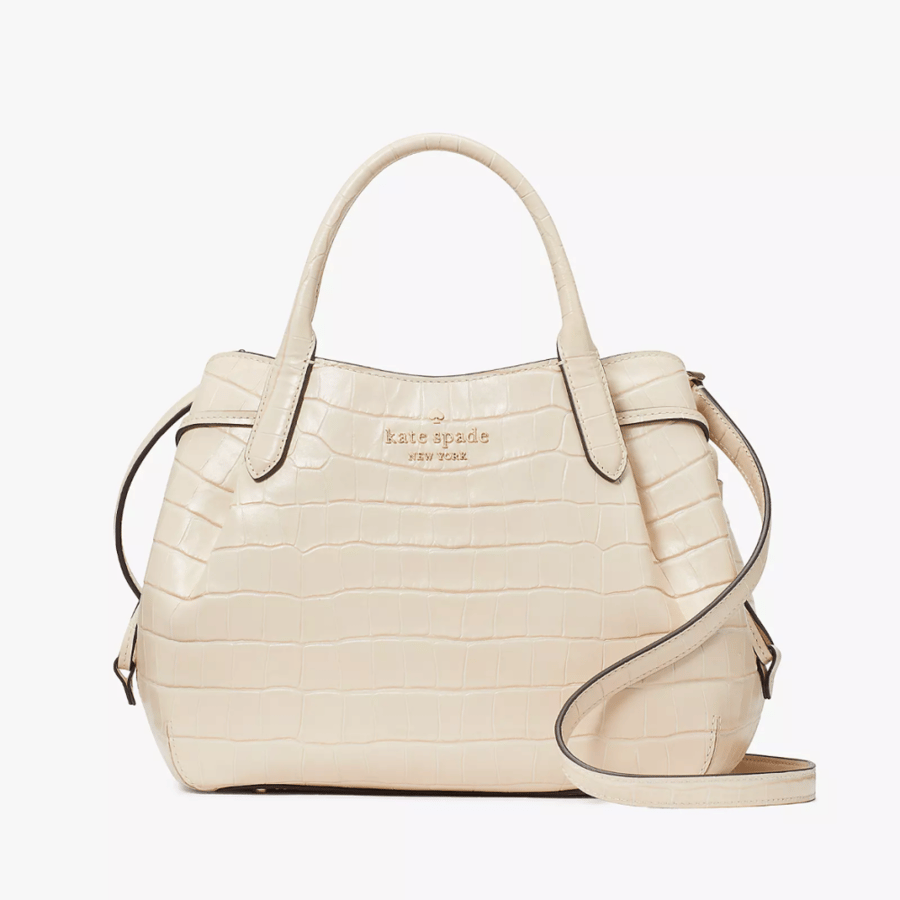 Dumpling Croc Embossed Small Satchel