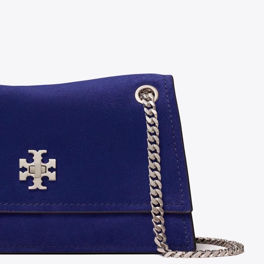 MINI KIRA TURNLOCK SUEDE SHOULDER BAG