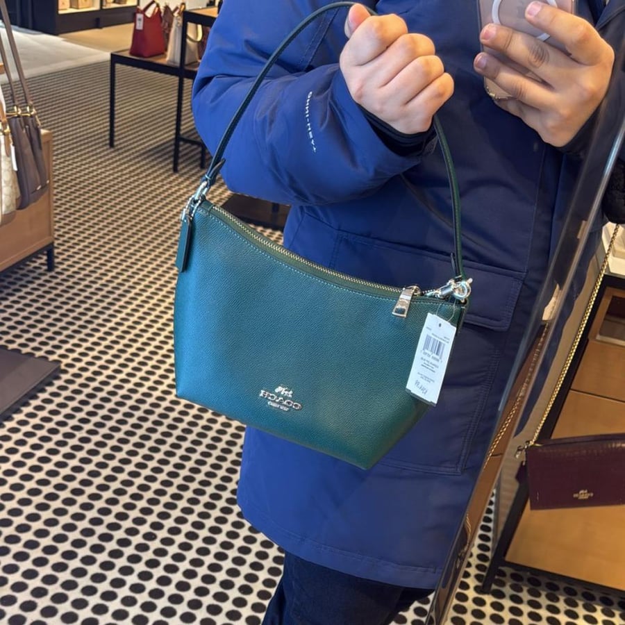 Zip Top Shoulder Bag
