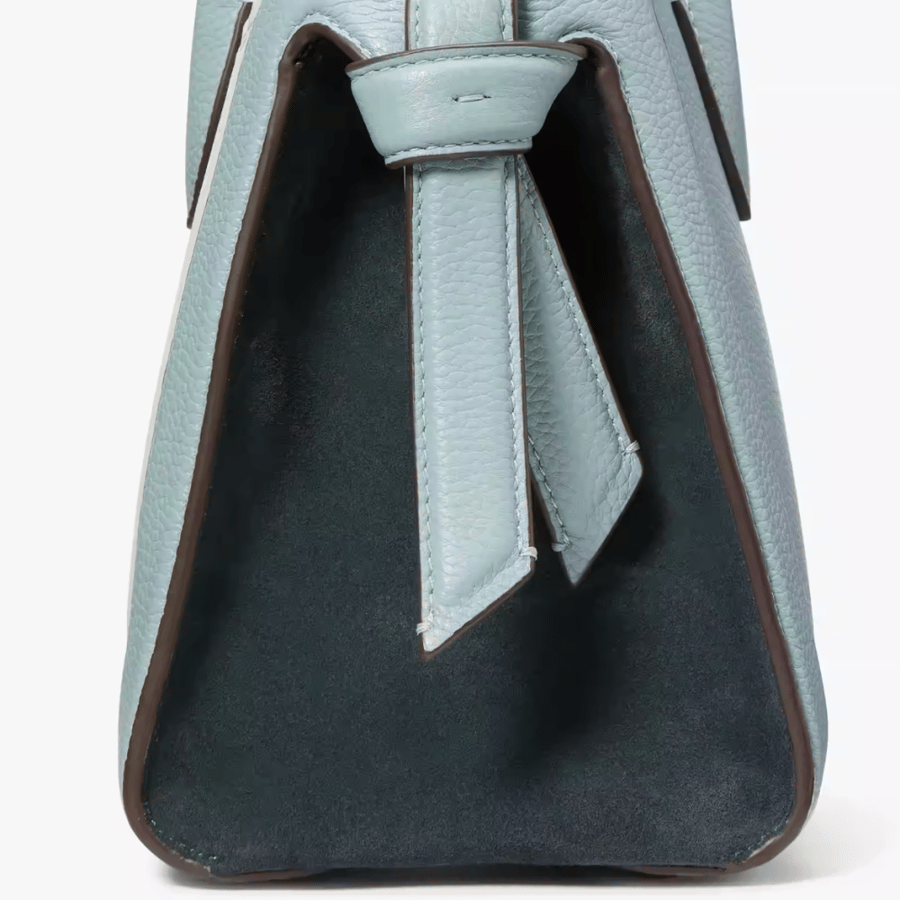 Knott Colorblocked Leather & Suede Medium Zip-top Satchel