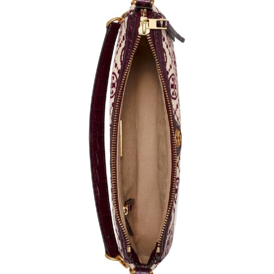 T MONOGRAM CHENILLE STUDIO BAG