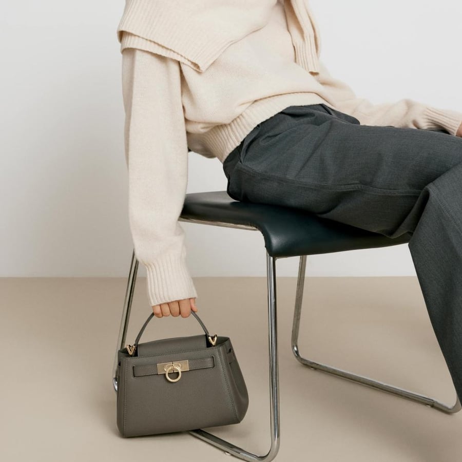 Madison Micro Top Handle Bag - Pebbled