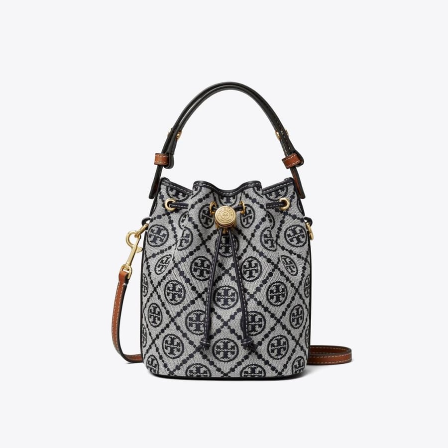 T MONOGRAM MINI BUCKET BAG