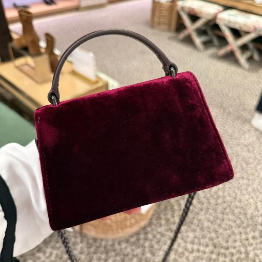 Britten Velvet Pave Mini Top Handle