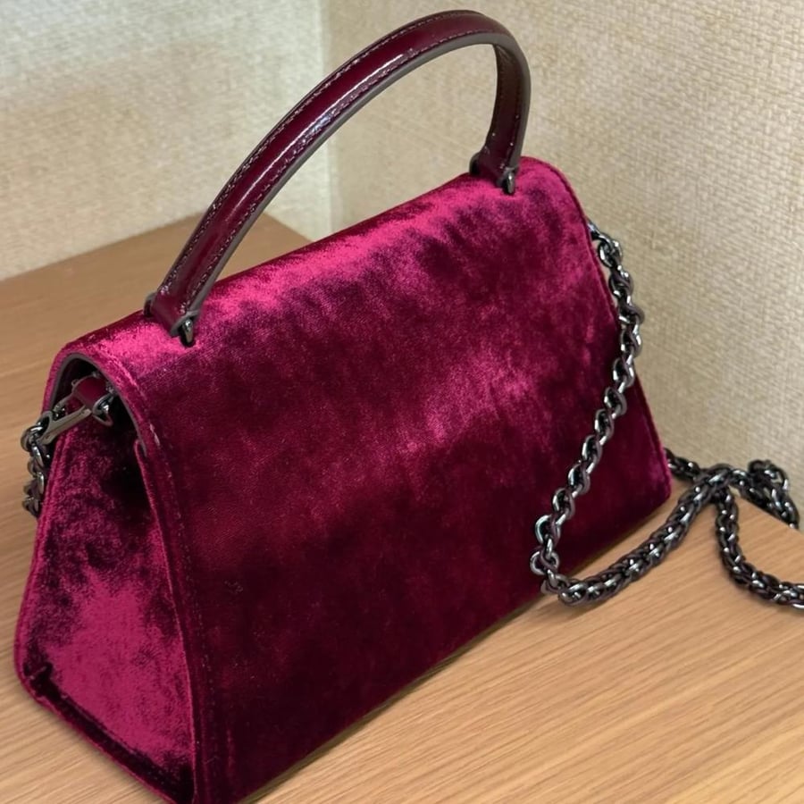 Britten Velvet Pave Top Handle