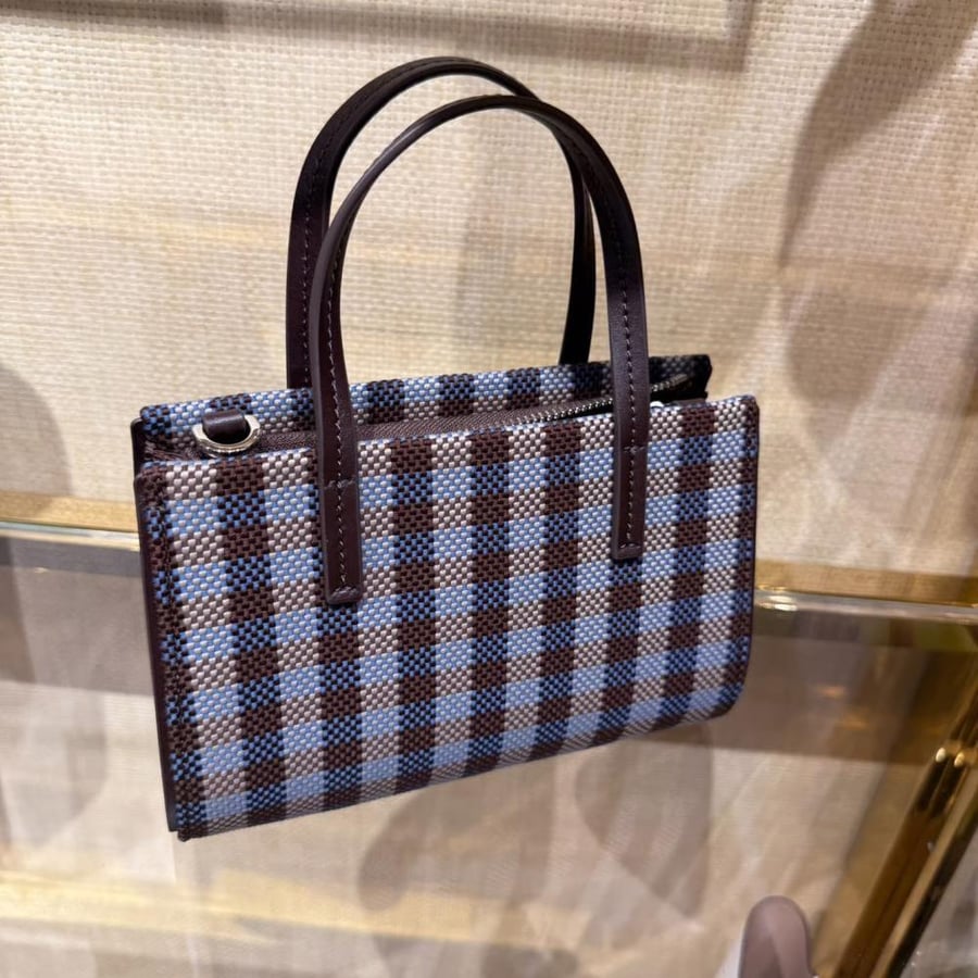 Blake Plaid Mini Tote