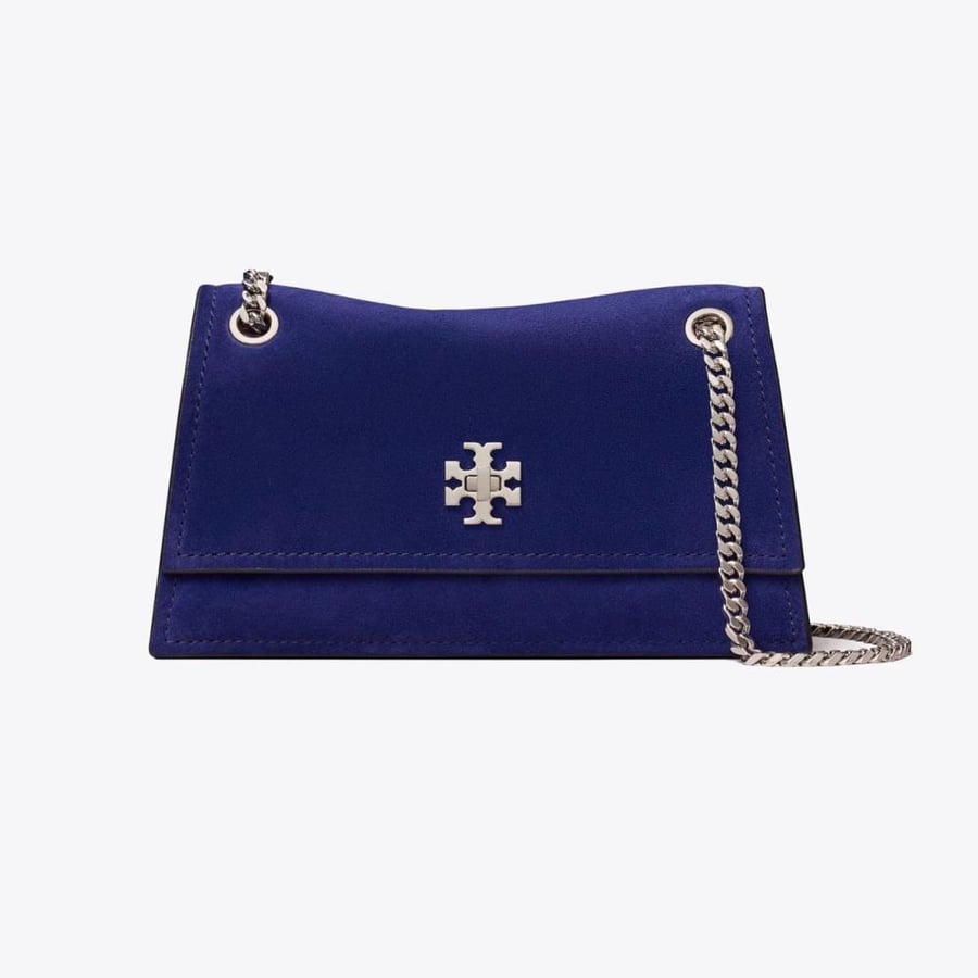 MINI KIRA TURNLOCK SUEDE SHOULDER BAG