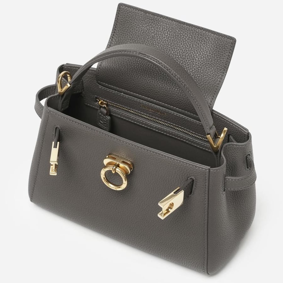 Madison Micro Top Handle Bag - Pebbled