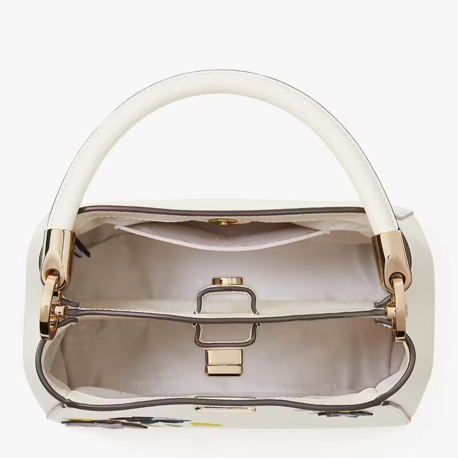 Phoebe Floral Applique Top Handle Satchel