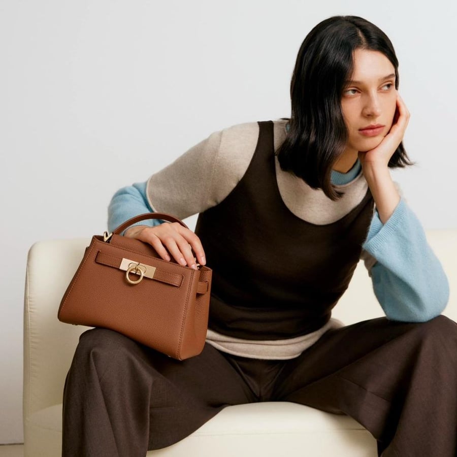Madison Micro Top Handle Bag - Pebbled