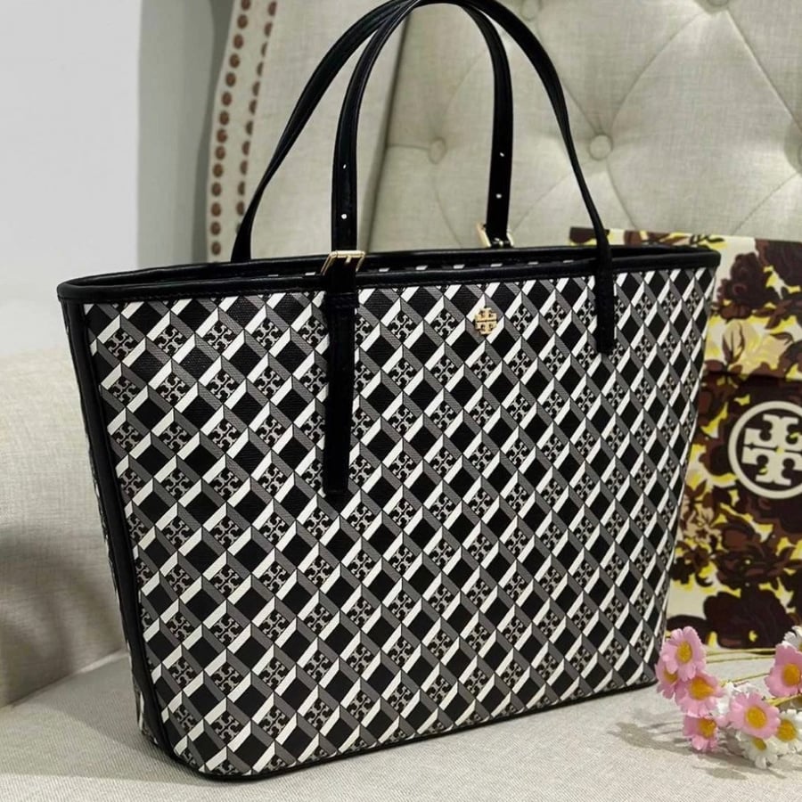 Geo logo mini tote