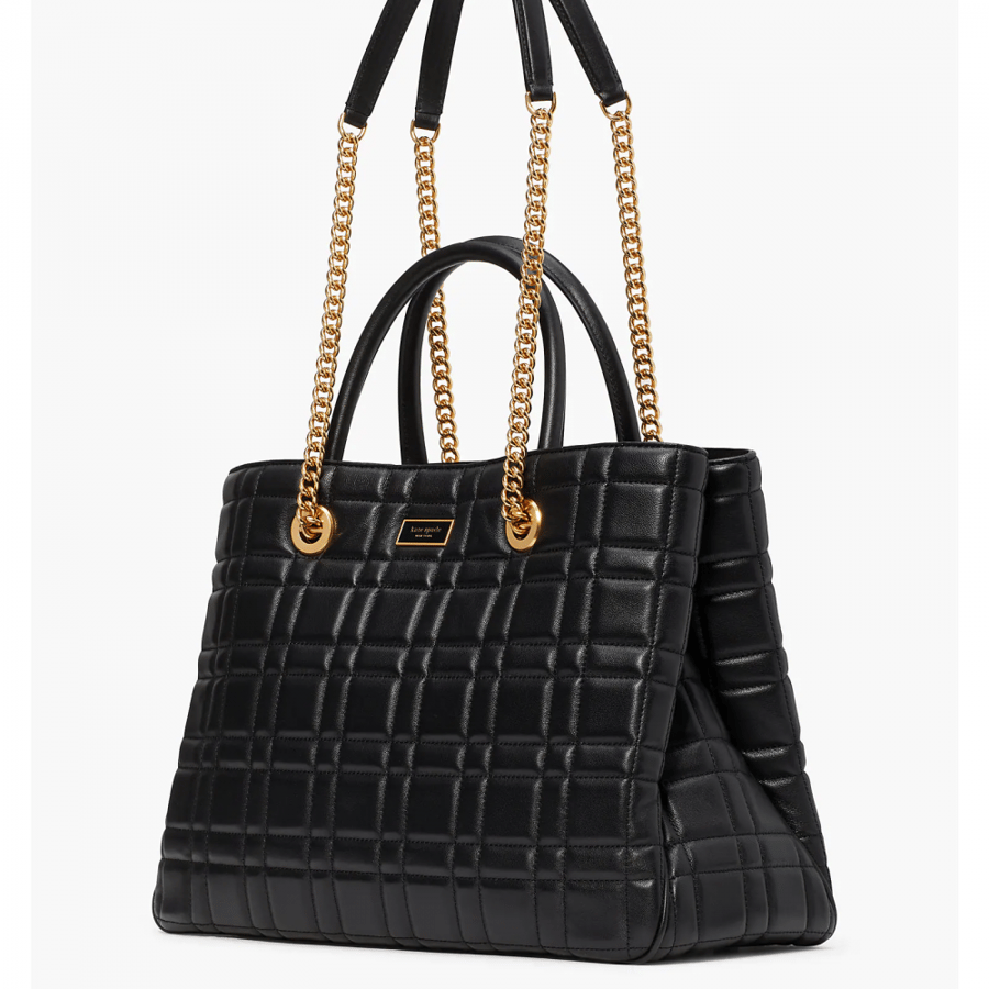 Evelyn Quilted Medium Convertible Shopper Bag