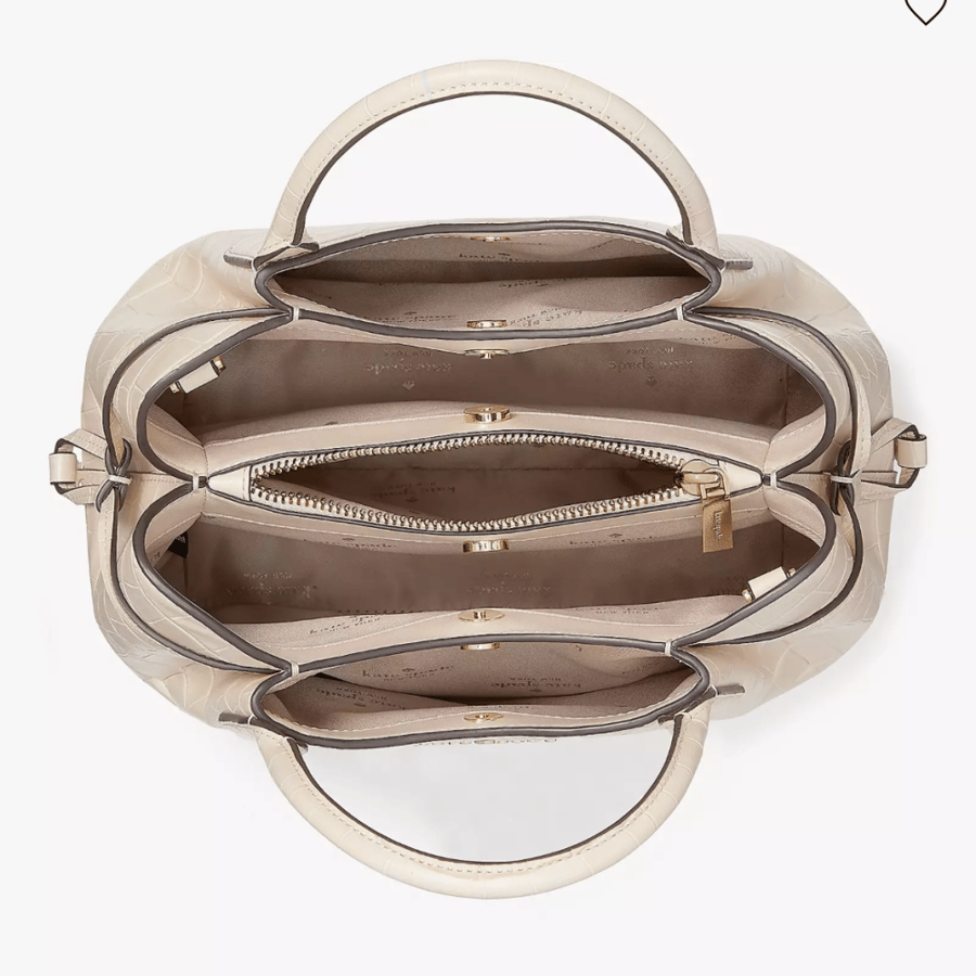 Dumpling Croc Embossed Small Satchel
