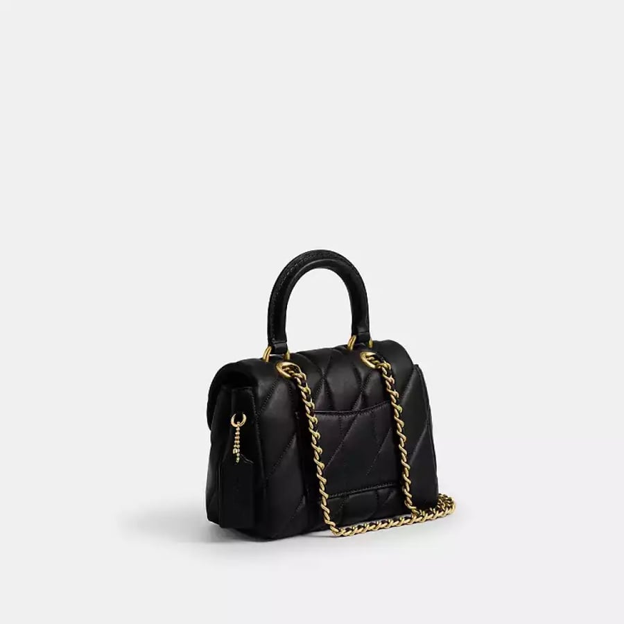 Tabby Top Handle Bag With Quilting
